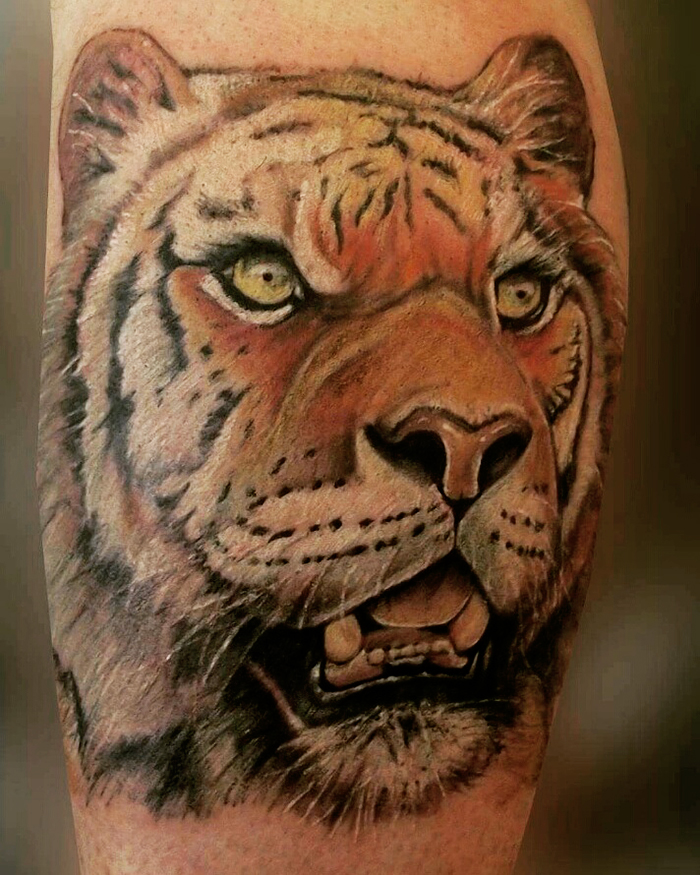 tattoo studio tenerife canary canarie spain spagna tiger face