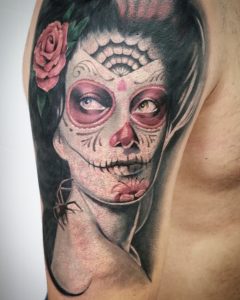 catrina tattoo tenerife tatuajes sugar skull