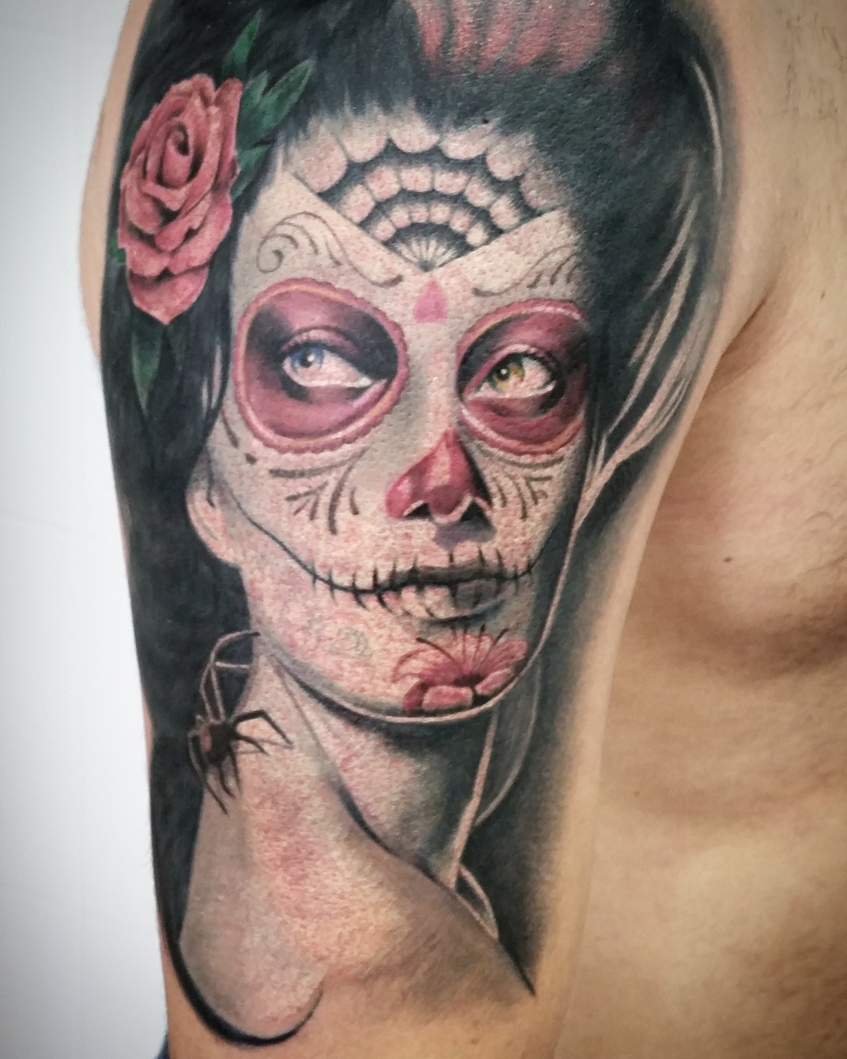 catrina tattoo tenerife tatuajes sugar skull
