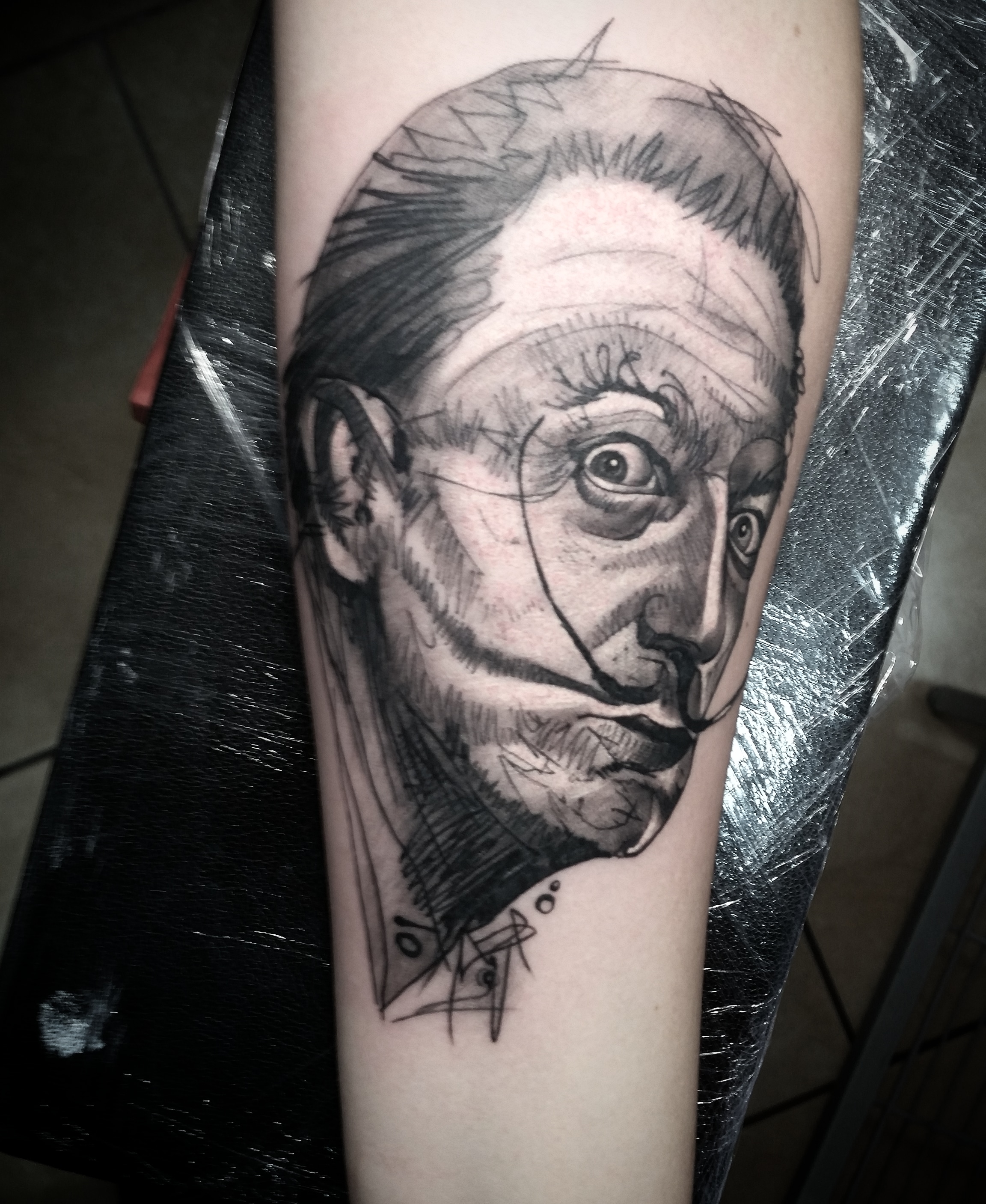tattoo dalí tattuajes tenerife retrato realismo